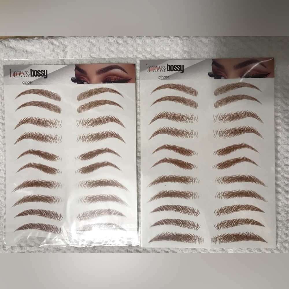 Brows by Bossy, Ginger, 2 Pkgs of Tattoos
